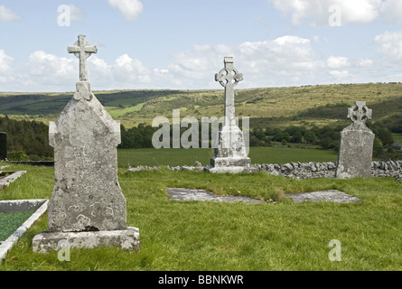 geography / travel, Ireland, County Clare, Burren, monments, celtic crosses, Additional-Rights-Clearance-Info-Not-Available Stock Photo