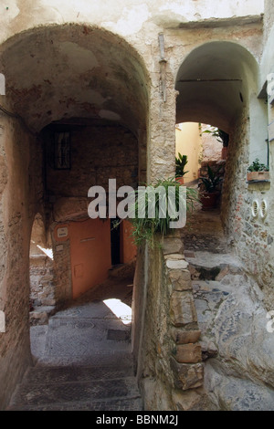 geography / travel, Italy, Liguria, Cervo, Via Romana, Additional-Rights-Clearance-Info-Not-Available Stock Photo