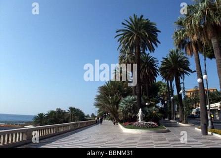 geography / travel, Italy, Liguria, San Remo, promenade, Additional-Rights-Clearance-Info-Not-Available Stock Photo