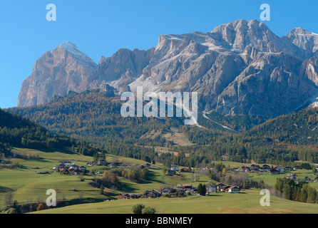 geography / travel, Italy, Trentino - Alto Adige, Cortina d'Ampezzo: Landscape with Cristallo Massif, Additional-Rights-Clearance-Info-Not-Available Stock Photo
