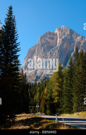 geography / travel, Italy, Trentino - Alto Adige, Arabba: Landscape with part of the Sella Massif, Additional-Rights-Clearance-Info-Not-Available Stock Photo