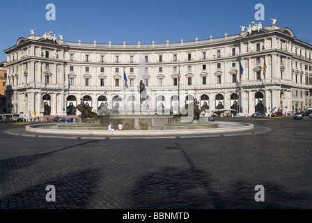 geography / travel, Italy, Rome, Piazza della Repubblica (Piazza Esedra), Fountain of the Naiads, built in 1912 Mario Rutelli, Additional-Rights-Clearance-Info-Not-Available Stock Photo