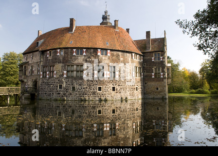 geography / travel, Germany, North-Rhine Westphalia, Münsterland, Lüdinghausen, Vischering Castle, exterior view, Additional-Rights-Clearance-Info-Not-Available Stock Photo