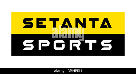 Setanta sports television channel logo, isolated on white background. Stock Photo