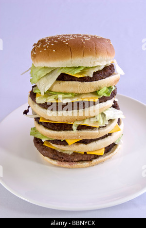 a big hamburger Stock Photo