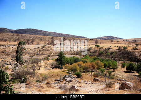 landscape image inspires wilderness in peace beautyful horizons almost desert sunny day Stock Photo