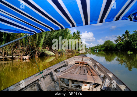 Boat trip on the Mekong, Can Tho, Mekong Delta, Vietnam, Southeast Asia Stock Photo