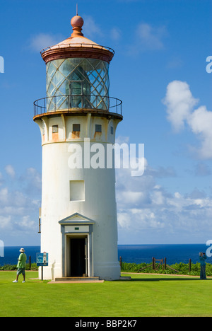 Kilauea Lighthouse in the Kilauea Point National Wildlife Refuge Kauai Hawaii USA Stock Photo