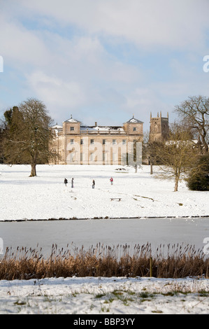 Lydiard Park Swindon with snow Stock Photo - Alamy