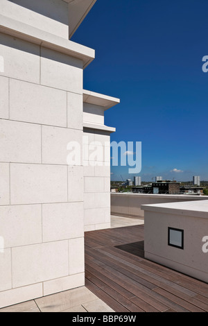 Embassy Court, a development of upmarket apartments in St Johns Wood London. Stock Photo