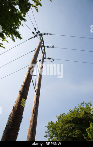 Electricity power cables. Stock Photo