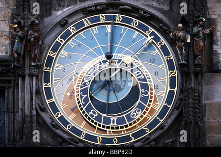 Old Town Hall Astronomical Clock Stock Photo
