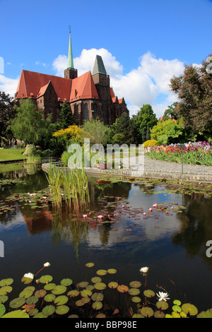 Poland Wroclaw Church of SS Peter and Paul Botanical Gardens Stock Photo