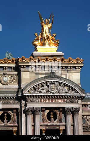 THE PARIS OPERA, OPERA GARNIER, PLACE DE L'OPERA, PARIS, 9TH ARRONDISSEMENT, FRANCE, EUROPE Stock Photo