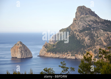 View from Mirador des Colomers, Formentor, Pollenca Municipality, Mallorca, Balearic Islands, Spain Stock Photo