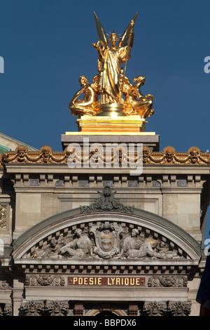 THE PARIS OPERA, OPERA GARNIER, PLACE DE L'OPERA, PARIS, 9TH ARRONDISSEMENT, FRANCE, EUROPE Stock Photo