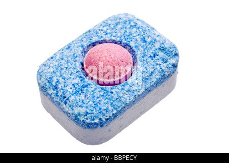 Dishwasher tablet close up Stock Photo
