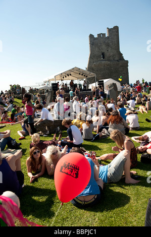 Roc y Castell Castle Rock free music festival Aberystwyth Wales UK 30 May 2009 Stock Photo