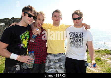 My Favourite Runner Up band at Roc y Castell Castle Rock free music festival Aberystwyth Wales UK 30 May 2009 Stock Photo