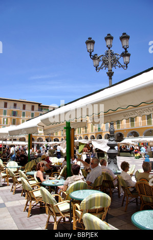 Market stalls, Placa Major, Palma de Mallorca, Palma Municipality, Mallorca, Balearic Islands, Spain Stock Photo