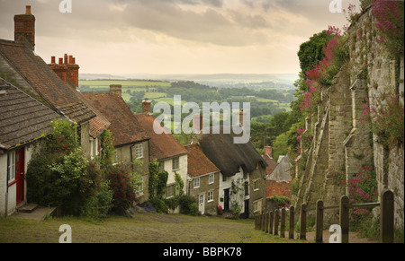 Gold Hill, Shaftesbury, Dorset, England Stock Photo