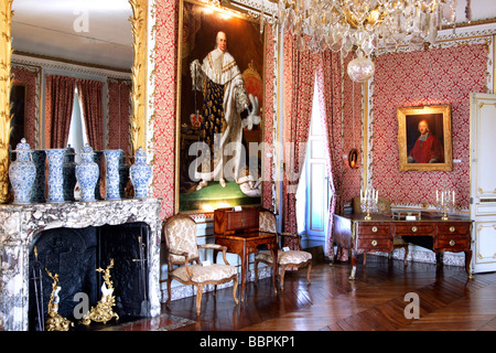 THE GREAT SALON, CHATEAU DE MAINTENON, EURE-ET-LOIR, FRANCE Stock Photo