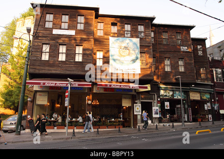 Istanbul Turkey busy street scene along the Aledmar Caddesi street in Gulhane beside the Sultanahmet area of the city Stock Photo