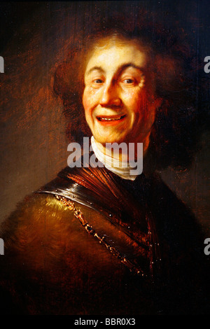 LAUGHING SOLDIER, REMBRANDTHUIS, REMBRANDT'S HOUSE, JODENBREESTRAAT 4-6 Stock Photo