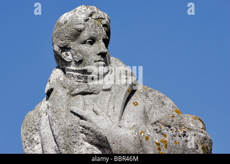 Statue of Francois-René de Chateaubriand, Saint-Malo, Brittany Stock ...