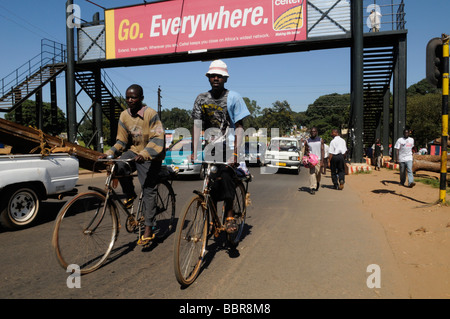 Street scene in Lilongwe capital of Malawi Central Africa Stock Photo
