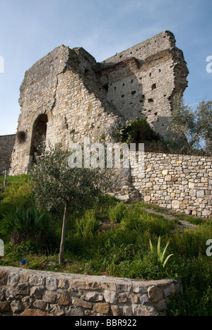 The almost abandoned town of Cennina Ambra Valley, Arezzo Province Stock Photo