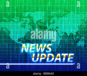 Latest breaking news newsflash splash screen announcement illustration Stock Photo