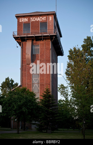 Hammer head shaft tower Erin mine, shaft 3, Castrop-Rauxel, North Rhine-Westphalia, Germany, Europe Stock Photo