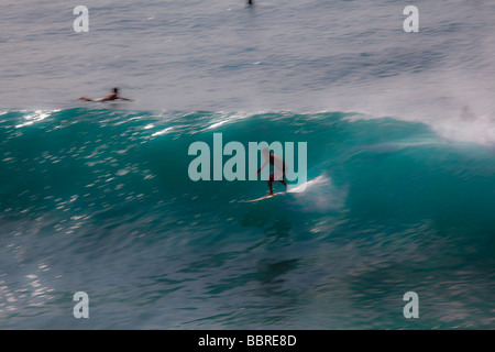 Surfing Honolua Bay Kapalua Maui Hawaii Stock Photo