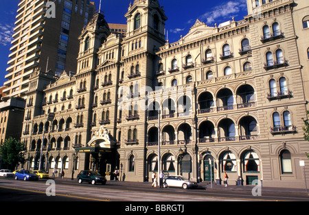 windsor hotel spring street melbourne victoria australia Stock Photo