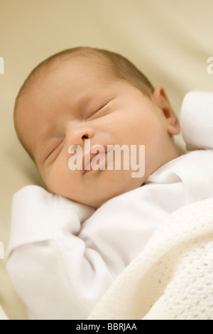 newborn 3 weeks old baby Stock Photo