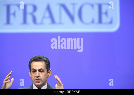 NICOLAS SARKOZY, PRESIDENT OF THE FRENCH REPUBLIC, 91ST CONGRESS OF FRENCH MAYORS AND REGIONAL AUTHORITIES Stock Photo