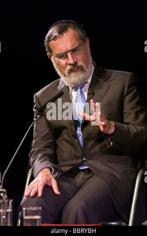 The Chief Rabbi Sir Jonathan Sacks (centre) after receiving his ...