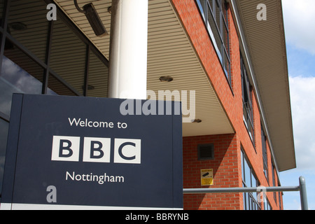 A BBC regional television and radio studio in Nottingham, England, U.K. Stock Photo