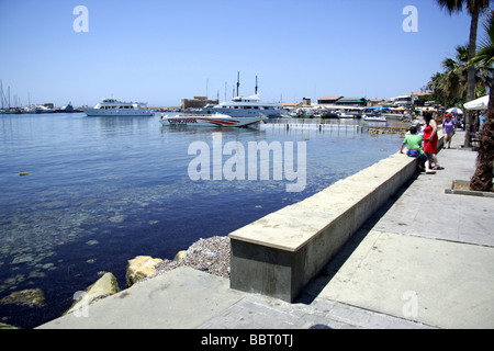 Paphos harbour, Cyprus Stock Photo