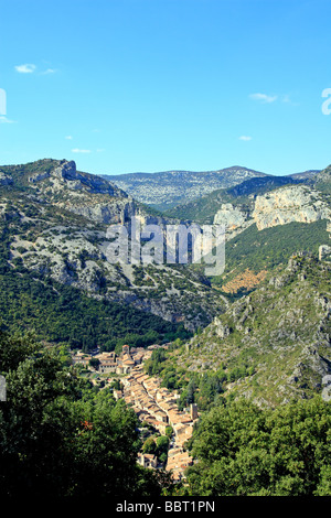 Saint Guilhem le Desert village, Languedoc Roussillon in France Stock Photo