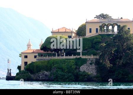 Villa del Balbianello is a villa in Lake Como Italy, The villa was built in 1787 on the site of a Franciscan monastery. Stock Photo