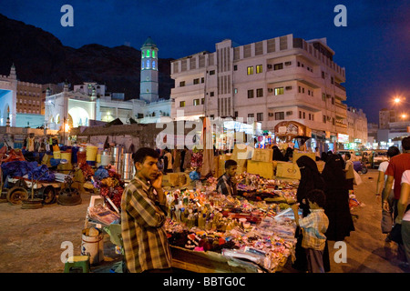 Market,  Al Mukalla, Yemen, Middle East Stock Photo