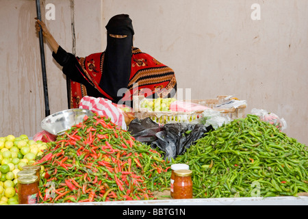 Fruit market, Al Mukalla, Yemen, Middle East Stock Photo