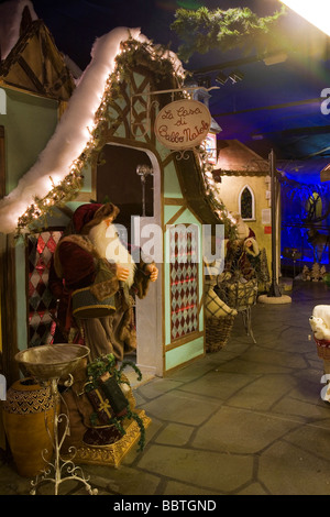 Native Village Flover Christmas Market, Bussolengo, Veneto, Italy Stock Photo