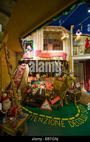 Native Village Flover Christmas Market, Bussolengo, Veneto, Italy Stock Photo