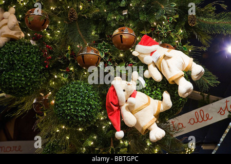 Native Village Flover Christmas Market, Bussolengo, Veneto, Italy Stock Photo