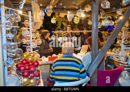 Native Village Flover Christmas Market, Bussolengo, Veneto, Italy Stock Photo