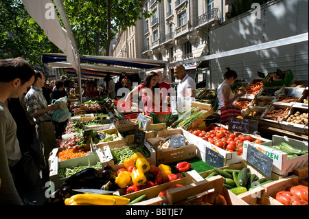 Paris Boulevard Raspail Biomarkt Paris Boulevard Raspail Health Food Market Stock Photo