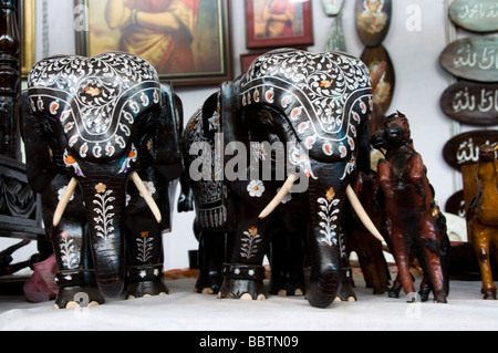Decorated handmade elephant on sale Stock Photo